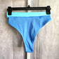 Shein Blue Bikini Bottoms Swimwear Swimsuit Size Medium