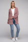 Low Gauge Waffle Open Cardigan Sweater