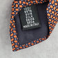 Sartoria Sarar Orange Blue Geometric Silk Italy Executive Neck Tie Men's