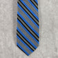 Joseph Abboud Blue Gray Stripe 100% Silk Men's Neck Tie NWOT