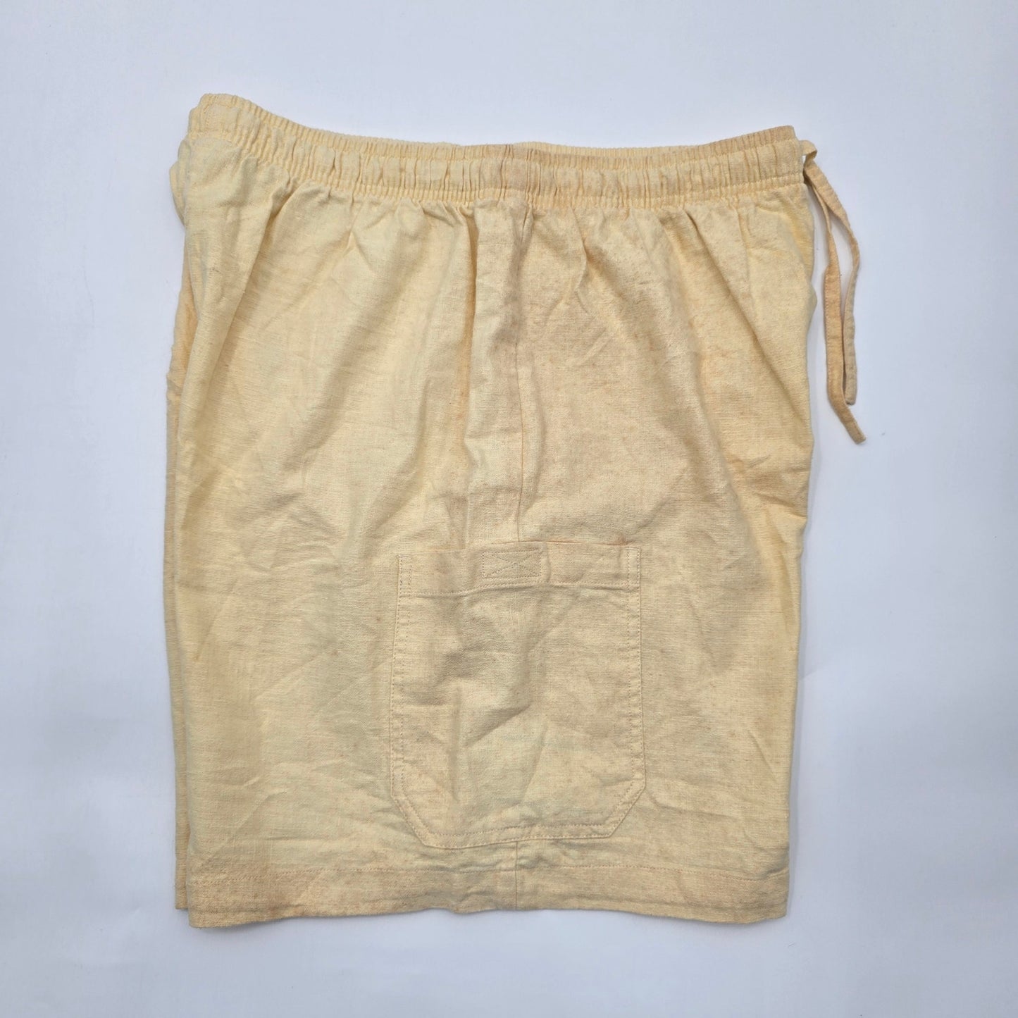 Erika Collection Yellow Linen Shorts Bottoms Pants Extra Large XL