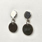 Zara Silver Circle Dangle Earrings Fashion Jewelry E24