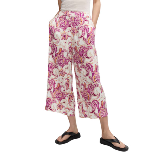 Mango Purple Floral Print Culotte Pants NWT XXL