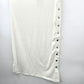 Shein White Stripe Button Pull On Midi Skirt Large 12