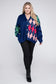 Plus V Neck Button Front Cardigan