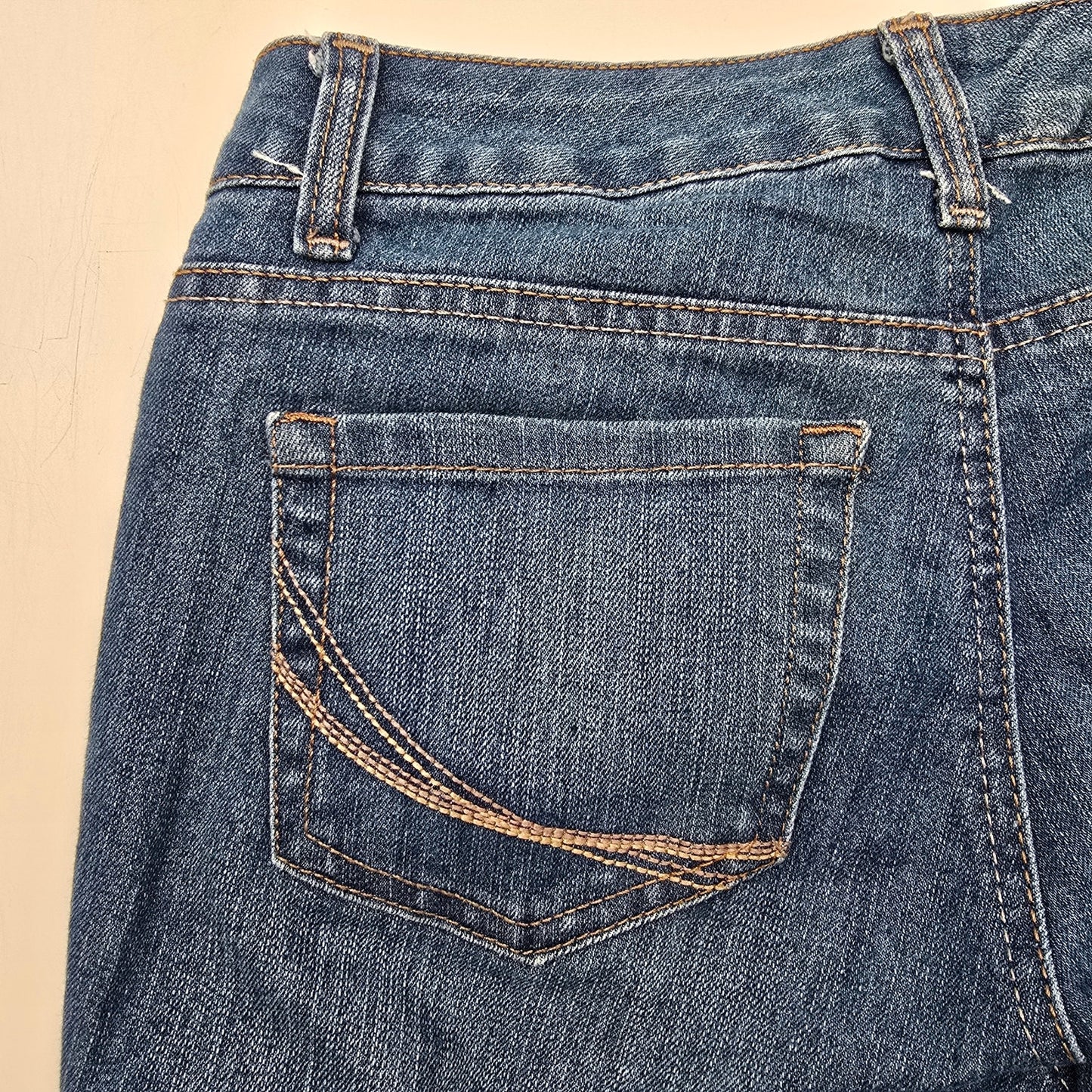 Sonoma Life + Style Original Straight Blue Denim Jeans Pants 4 Petite Short