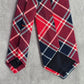 J. Crew Red Blue White Plaid 100% Cotton Men's Neck Tie NWOT