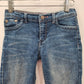 Levis Bermuda Shorts Girls Blue Denim Adjustable Jeans Pants Size 6 Regular