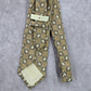 Joseph Abboud Gray Gold Paisley Weave Check 100% Silk Italy Men's Neck Tie NWOT