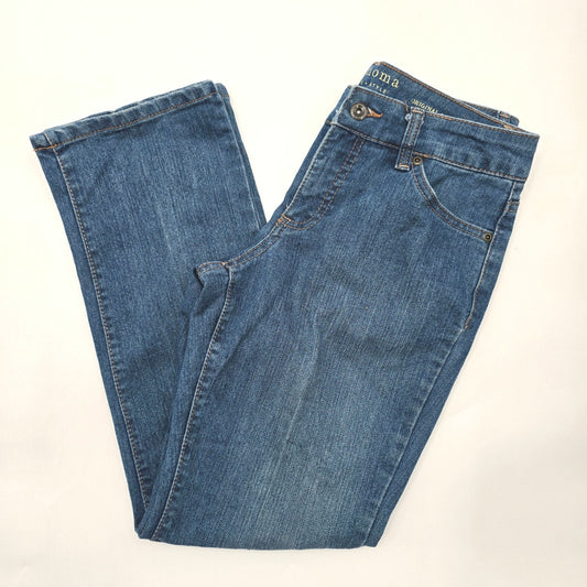 Sonoma Life + Style Original Straight Blue Denim Jeans Pants 4 Petite Short