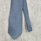 Nautica Blue Geometric Plaid Stripe 100% Silk Men's Neck Tie NWOT