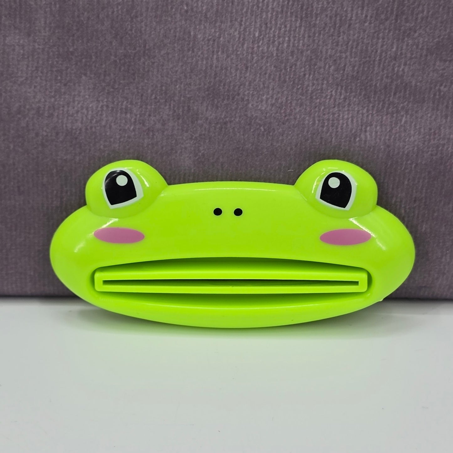 Toothpaste Tube Squeezer Rolling Holder Plastic Pack of 3 Cute Green Frogs #27