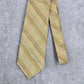 Van Heusen Yellow Blue Stripe 100% Silk Men's Neck Tie NWOT