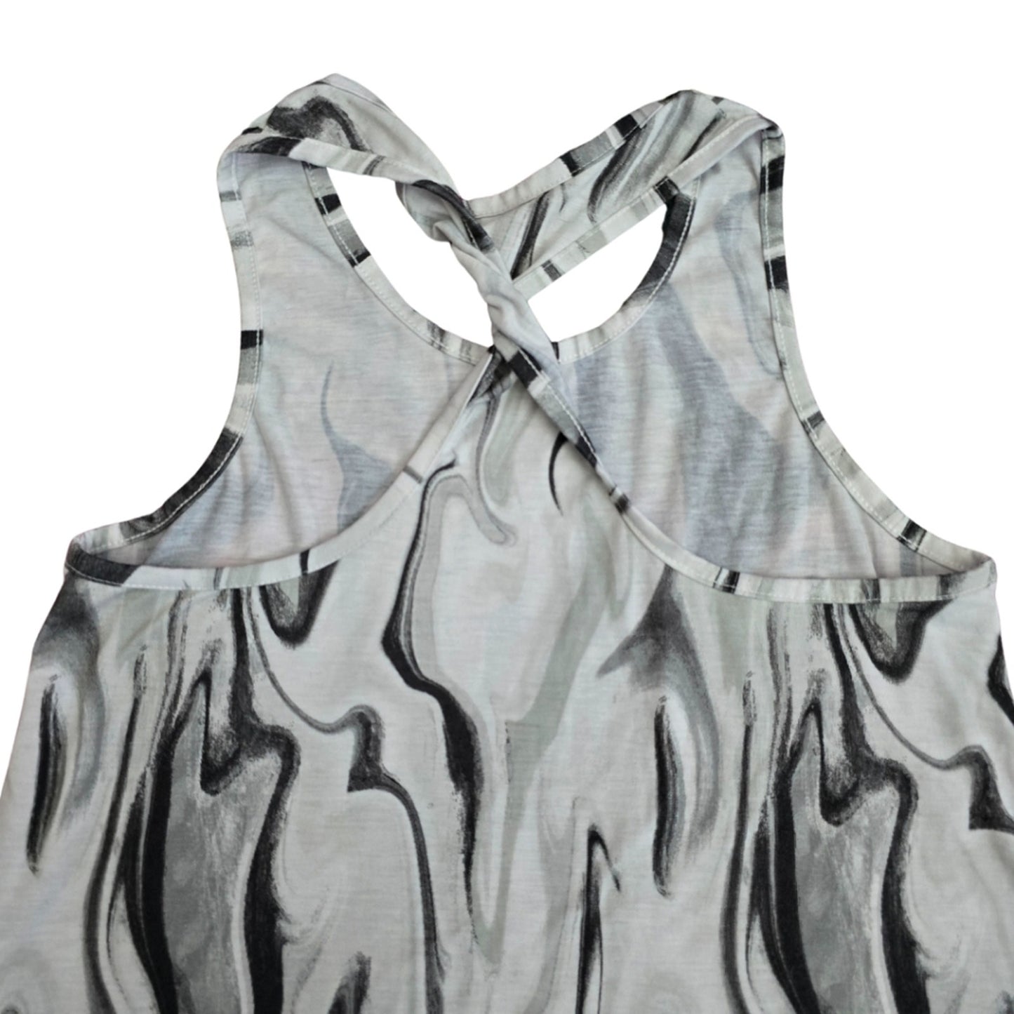 Danskin Now Marble Racerback Sleeveless Tank Top Large