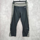 BCG Black Gray Cropped Activewear Workout Legging Pants Bottoms Large