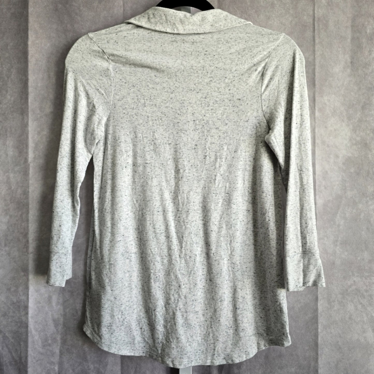 Merona Light Grey Double Button Pocket Top Blouse XS