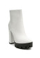 LONDON RAG SOLID TEXTURED BLOCK HEELED BOOT