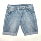 New Direction Weekend Blue Denim Jeans Shorts Bottoms Pants Plus Size 14