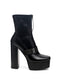 BOOMER CHUNKY HIGH BLOCK HEEL BOOTS