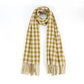 FRINGED PLAID LONG SCARF