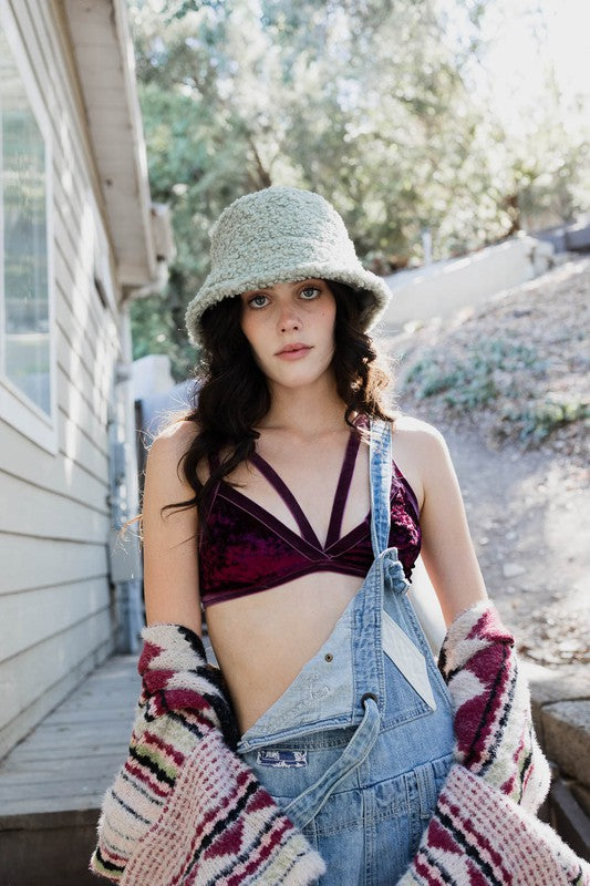 Crushed Velvet Bralette