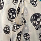 Fun & Flirt Skull Sleeveless Button Hi Low M Blouse Top Shirt Medium