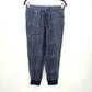 Ann Taylor Loft Navy Blue Stretch Patterned Capri Pants M Bottoms Petite Medium