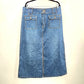 Faded Glory Missy Denim Jeans Long Maxi Skirt Plus 18