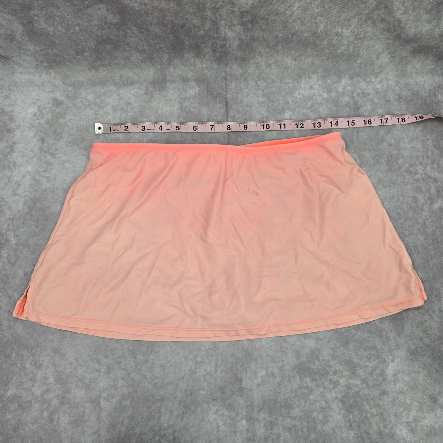 Time and Tru Orange Skort Medium 8-10 Skirt Bikini Bottom Swimwear