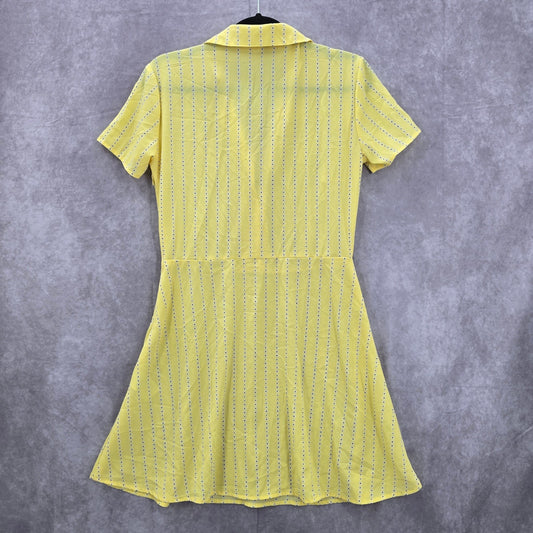 H&M Divided To All The Boys I've Loved Before Yellow Retro Mini Dress Small