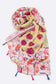 Mix Flower Print Large Tassel Scarf