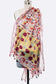 Mix Flower Print Large Tassel Scarf