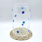 Star Blue 16oz Beer Can Glass Cup NWT