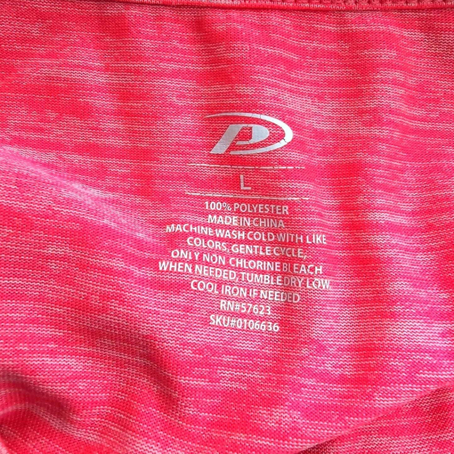 Pro Player Pink Short Sleeve Activewear Top Large