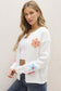 Cute Flower Pattern Button-Up Cardigan