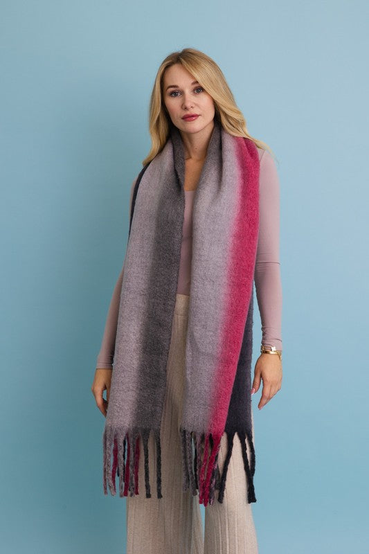 Ombre Dream Luxe Fringe Blanket Scarf