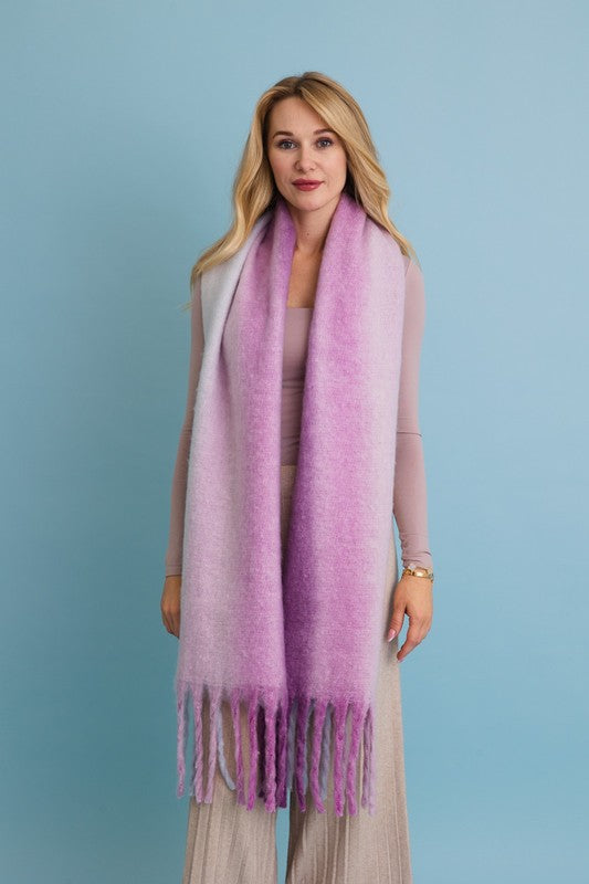 Ombre Dream Luxe Fringe Blanket Scarf