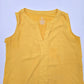 New York and Company Yellow Sleeveless L Blouse Top Shirt Large