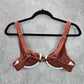 Shein Brown Wired Adjustable Ribbed Bikini Top Swimwear Medium