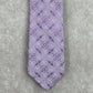 Stafford Signature Purple Silver Floral Paisley 100% Silk Men's Neck Tie NWOT