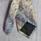 Arrow Gray Blue Gold Geometric 100% Silk Men's Neck Tie NWOT