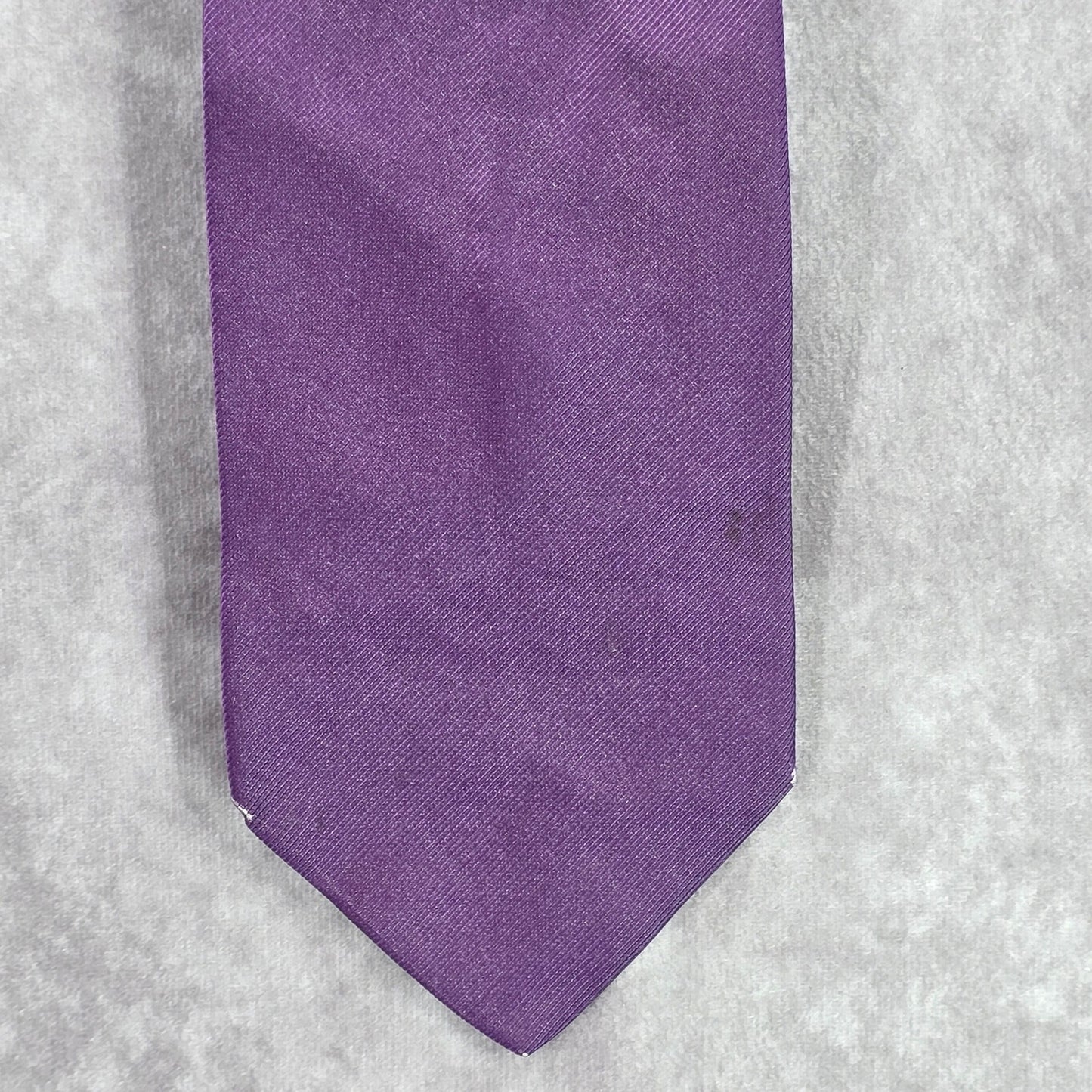 Jos. A. Bank Purple Black Solid 100% Silk Italy Men's Neck Tie