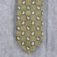 Joseph Abboud Gray Gold Paisley Weave Check 100% Silk Italy Men's Neck Tie NWOT