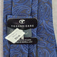 Pronto Como Blue Paisley Floral Techno care 100% Silk Men's Neck Tie NWT