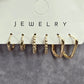 Zara Gold Small Hoops Ring Dangle Earrings Fashion Jewelry JB2-75