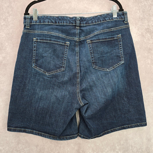 Style & Co Blue Denim Jeans Shorts Bottoms Pants Plus Size 16W