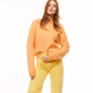 Mango MNG Peach Orange Chunky Knit Sweater Cardigan NWT Plus 3XL