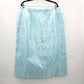 Michael DeGray Blue White Floral Midi Length Skirt Plus 20W