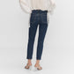 Mango MNG Slim Copped Dark Blue Jeans NWT Plus 16