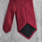 Geoffrey Beene Red Geometric Stripe Dot 100% Silk Men's Neck Tie NWOT